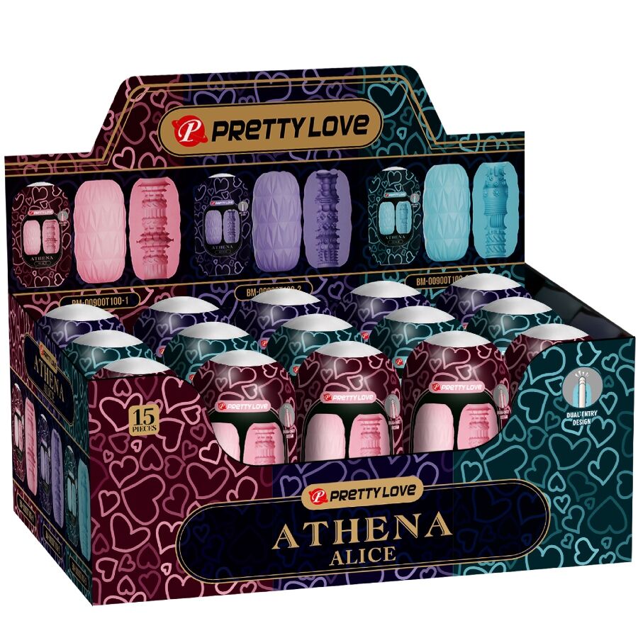 PRETTY LOVE - ATHENA ALICE PACK 15 MASTURBATEURS MASCULINS DIVERS - Sensualia