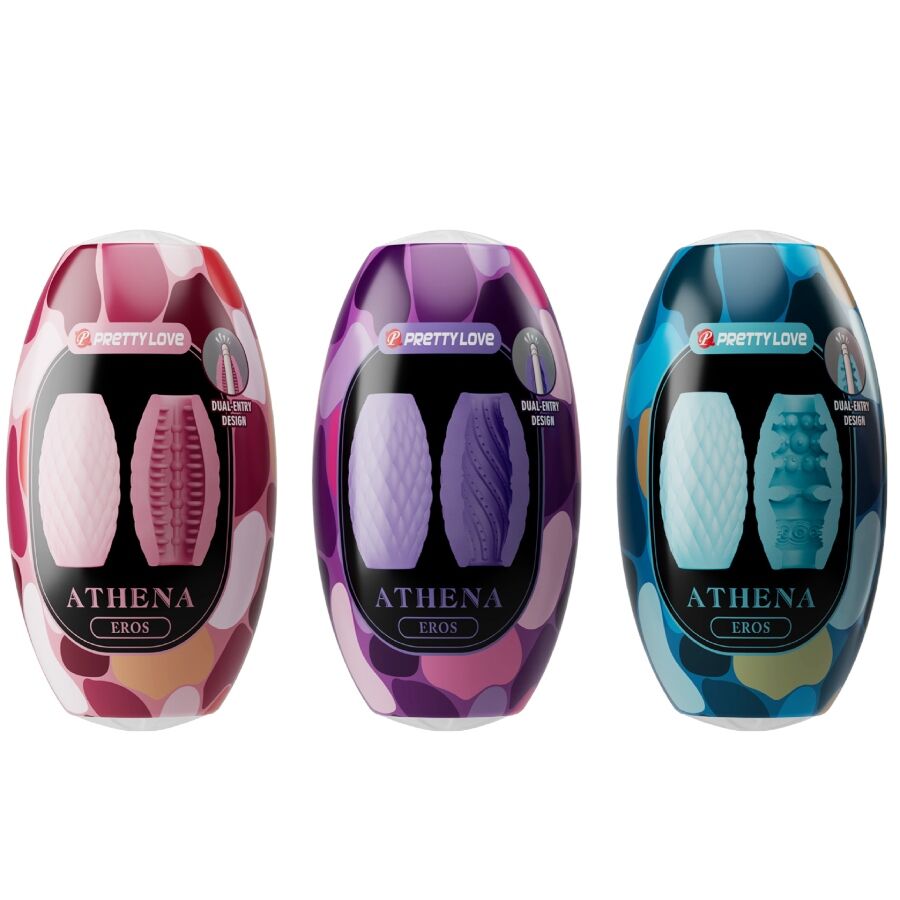 PRETTY LOVE - ATHENA EROS PACK 15 MASTURBATEURS MASCULINS DIVERS - Sensualia