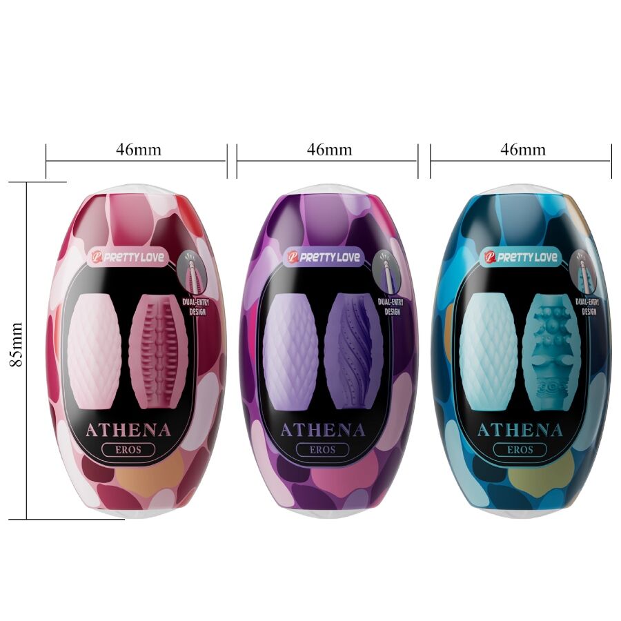PRETTY LOVE - ATHENA EROS PACK 15 MASTURBATEURS MASCULINS DIVERS - Sensualia
