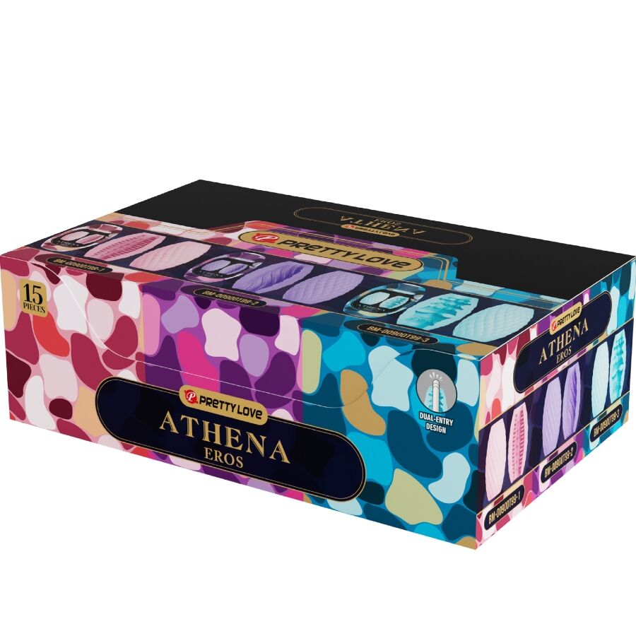 PRETTY LOVE - ATHENA EROS PACK 15 MASTURBATEURS MASCULINS DIVERS - Sensualia