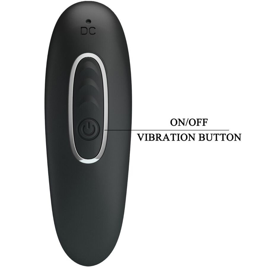 PRETTY LOVE - VIBRATEUR ANAL SIDNEY 10 VIBRATIONS NOIR - Sensualia