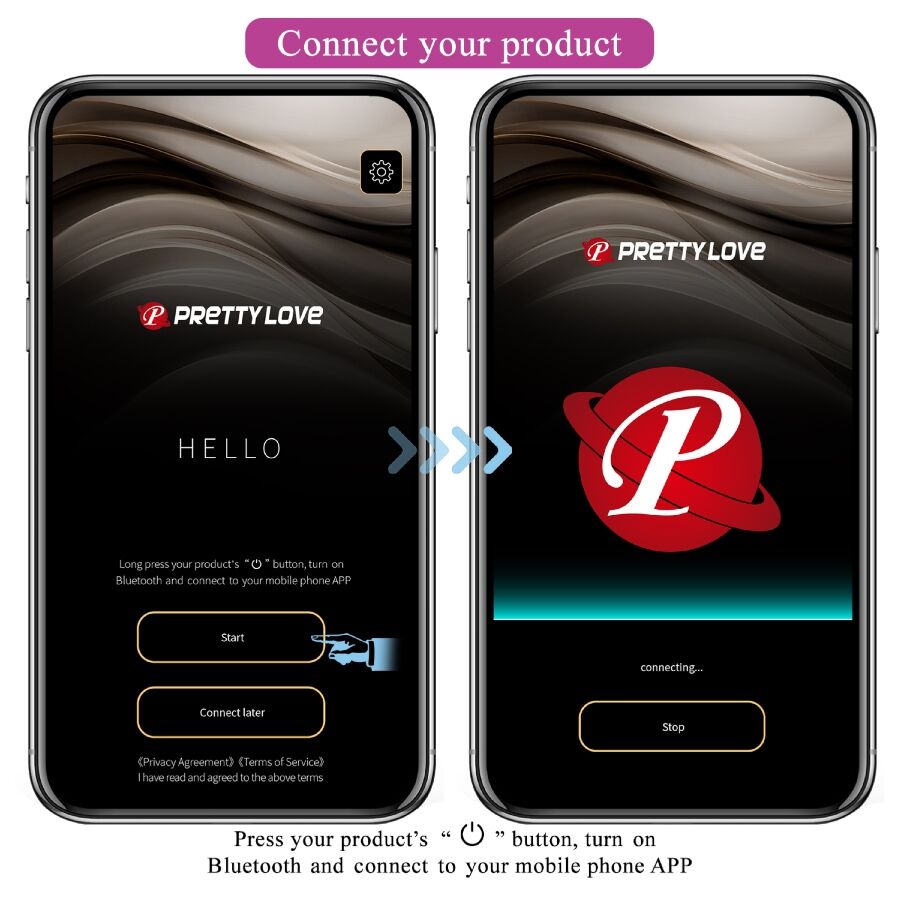 PRETTY LOVE - VIBRATEUR CONTRÔLÉ PAR APPLICATION LEVIATHAN VIOLET - Sensualia