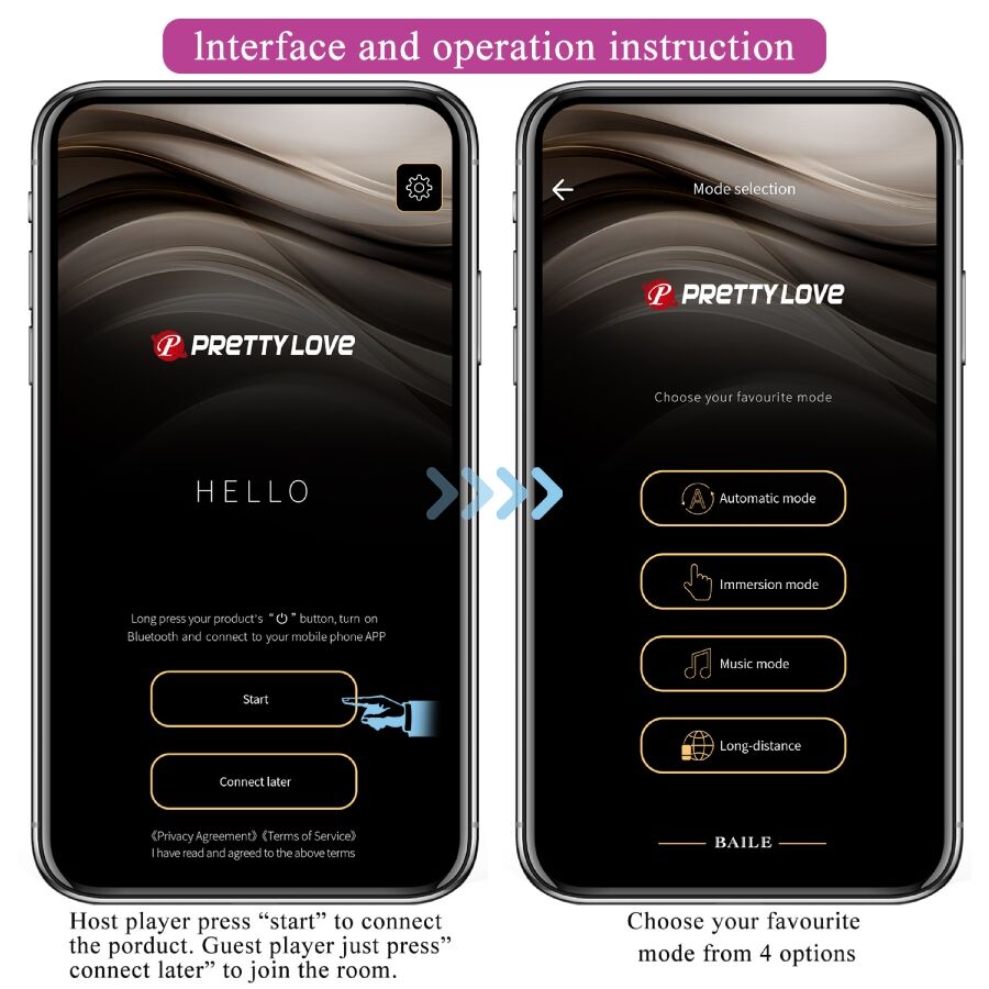 PRETTY LOVE - VIBRATEUR CONTRÔLÉ PAR APPLICATION LEVIATHAN VIOLET - Sensualia