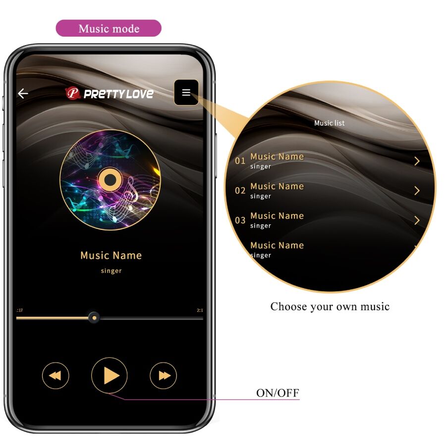 PRETTY LOVE - VIBRATEUR CONTRÔLÉ PAR APPLICATION LEVIATHAN VIOLET - Sensualia