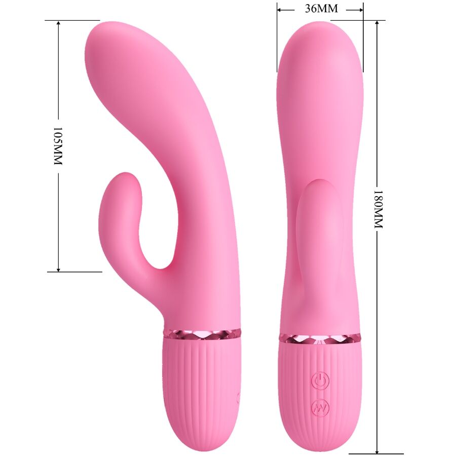 PRETTY LOVE - VIBRATEUR MARSKI RABBIT & POINT G ROSE - Sensualia