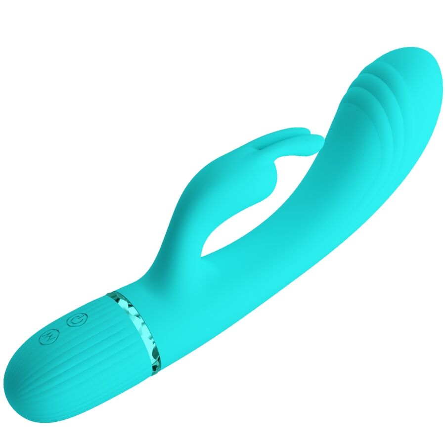 PRETTY LOVE - VIBRATEUR SCOCCO LAPIN TURQUOISE - Sensualia