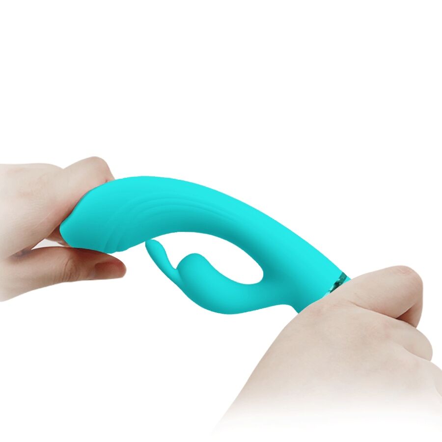 PRETTY LOVE - VIBRATEUR SCOCCO LAPIN TURQUOISE - Sensualia