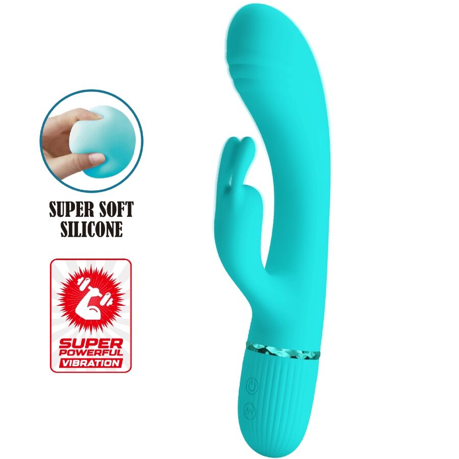PRETTY LOVE - VIBRATEUR SCOCCO LAPIN TURQUOISE - Sensualia