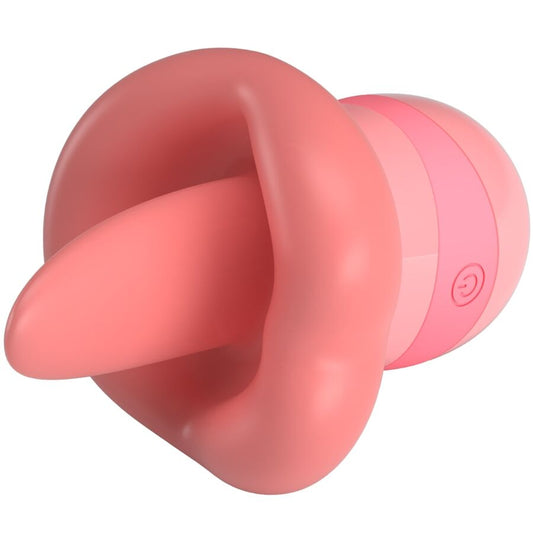 PRETTY LOVE - STIMULATEUR DE CLITORIS KYLEE TONGUE 10 VIBRATIONS ROSE NUDE - Sensualia
