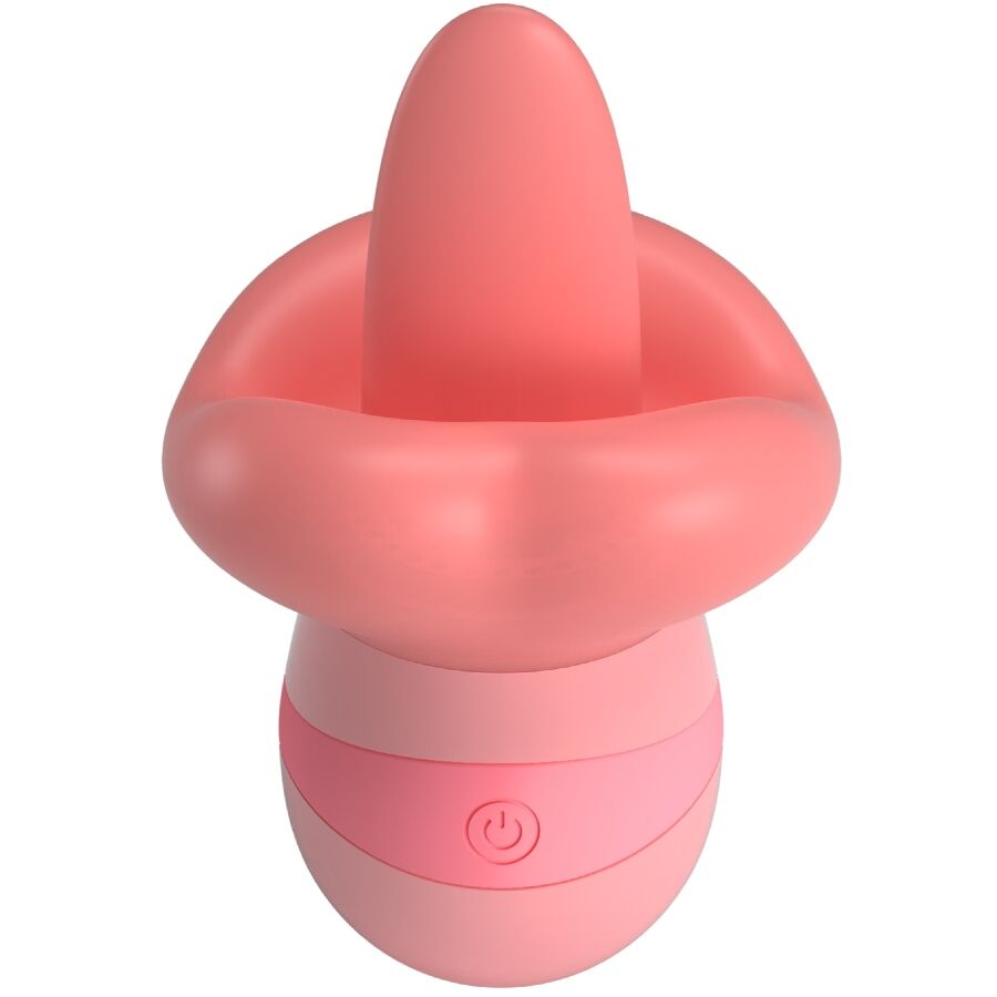 PRETTY LOVE - STIMULATEUR DE CLITORIS KYLEE TONGUE 10 VIBRATIONS ROSE NUDE - Sensualia