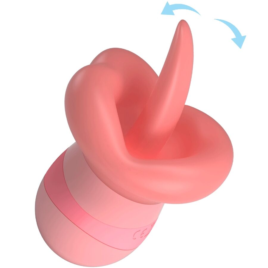PRETTY LOVE - STIMULATEUR DE CLITORIS KYLEE TONGUE 10 VIBRATIONS ROSE NUDE - Sensualia