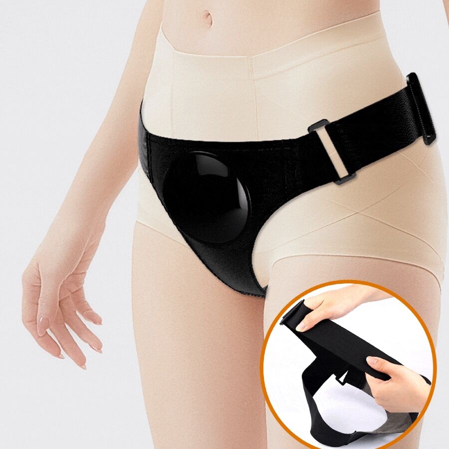 PRETTY LOVE - CULOTTE HARNAIS UNIVERSELLE KYTON AVEC GODE SQUIRTING 19 CM MULATO - Sensualia