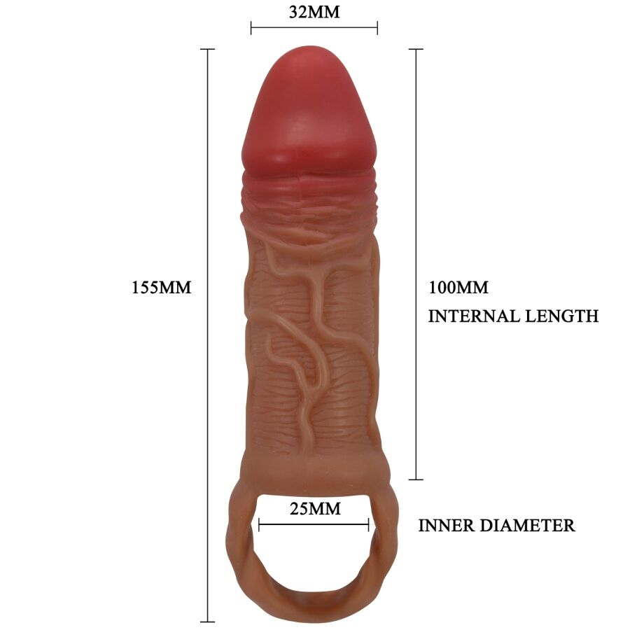 PRETTY LOVE - MANCHON PENIS PEIRRE 10 CM - Sensualia
