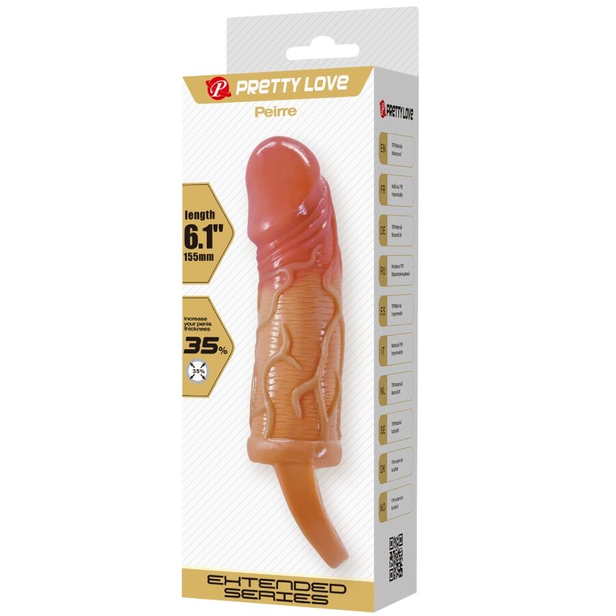 PRETTY LOVE - MANCHON PENIS PEIRRE 10 CM - Sensualia