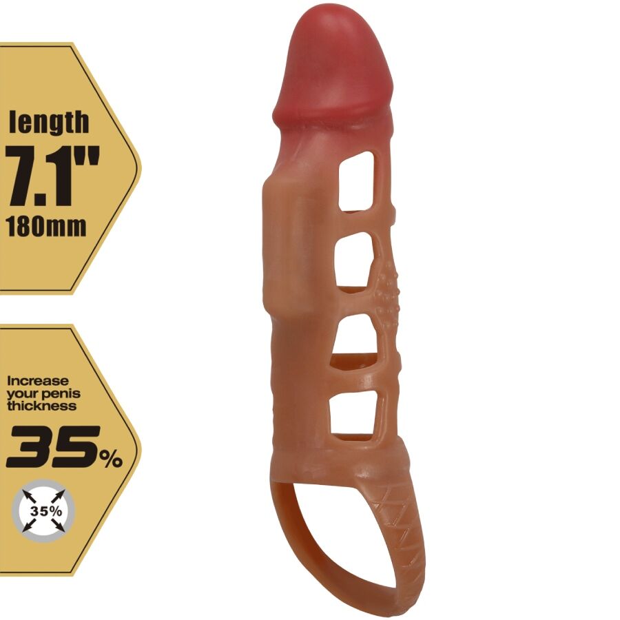 PRETTY LOVE - MANCHON PÉNIS VIBRANT PRESTON 18 CM - Sensualia