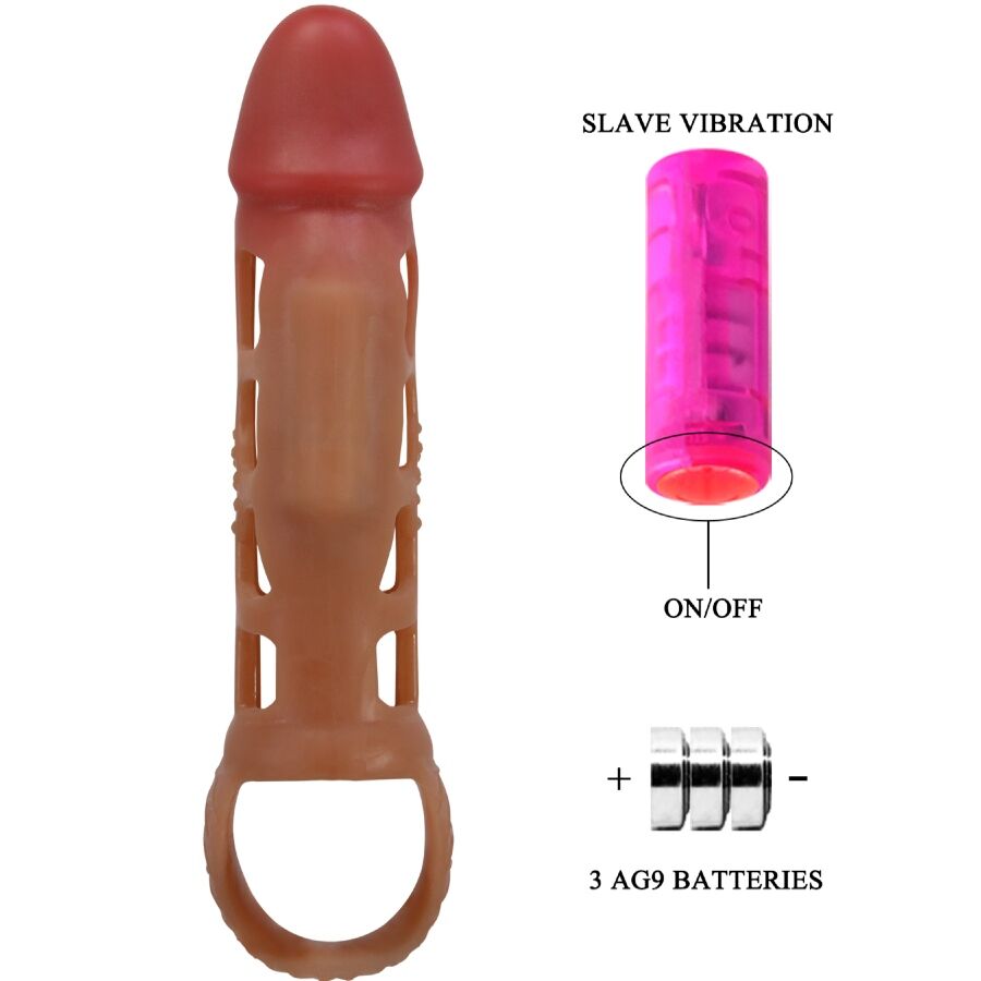 PRETTY LOVE - MANCHON PÉNIS VIBRANT PRESTON 18 CM - Sensualia