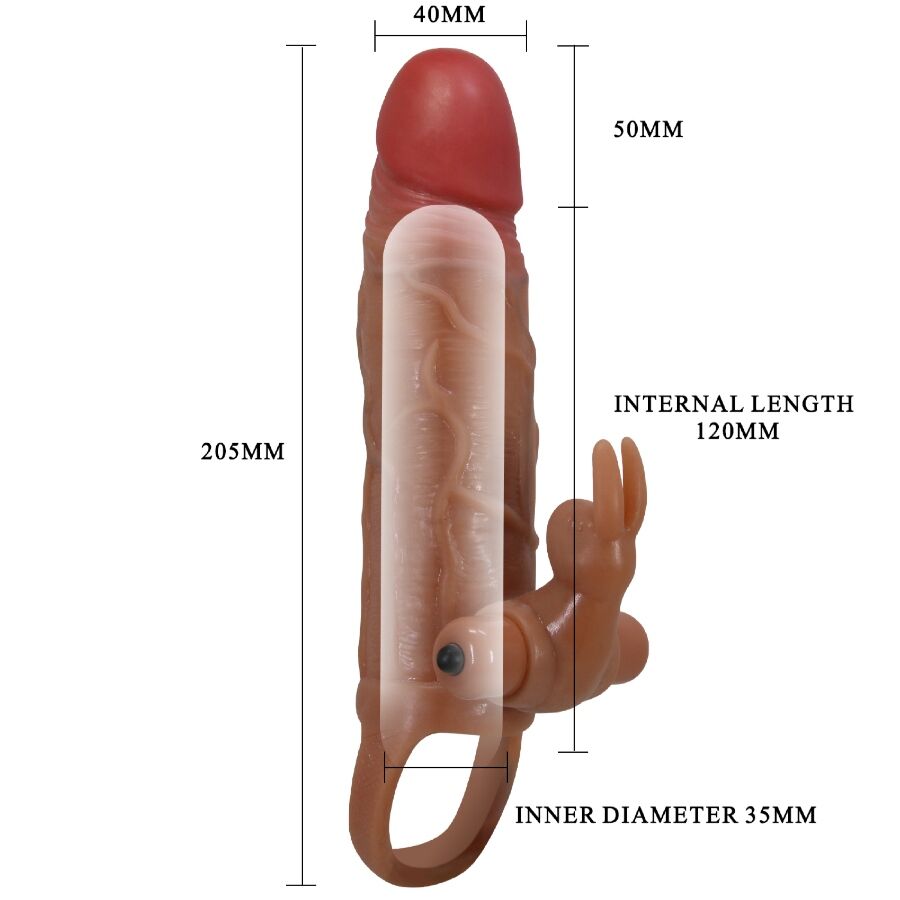PRETTY LOVE - OSMAR MANCHON PÉNIS + STIMULATEUR DE CLITORIS VIBRANT - Sensualia