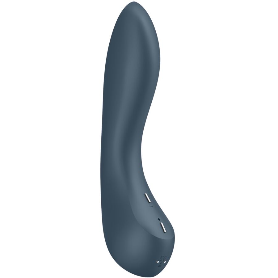 SATISFYER - VIBRATEUR PROGRAMME 12 VIBRATIONS G-SPOT WAVE 4 GRIS FONCÉ - Sensualia