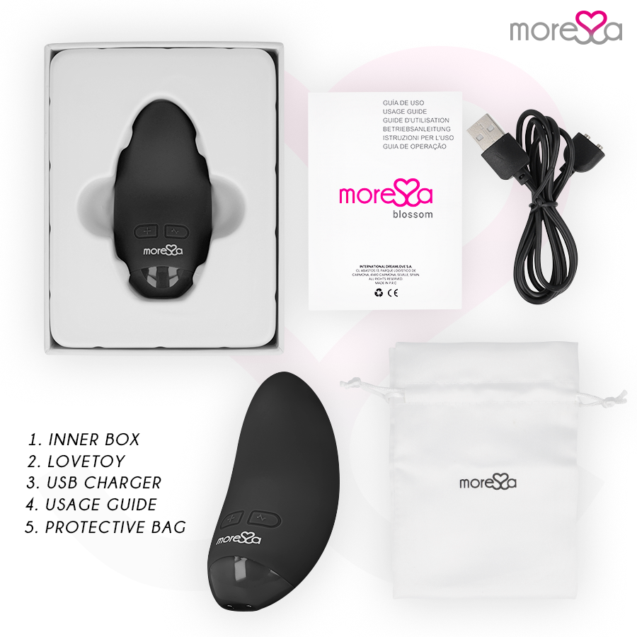 MORESSA - VIBRATEUR BLOSSOM NOIR - Sensualia