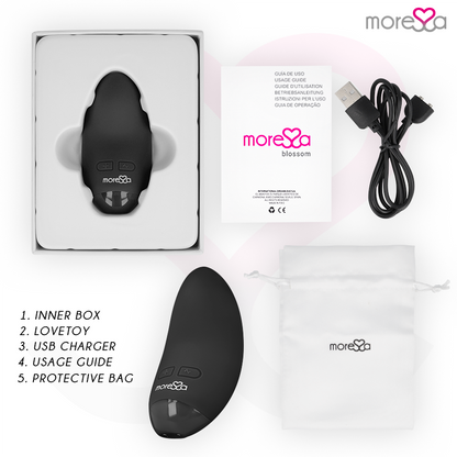 MORESSA - VIBRATEUR BLOSSOM NOIR - Sensualia