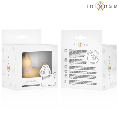 INTENSE - STIMULATEUR TOULOUSE AVEC LANGUE ROTATIVE À 360º JAUNE - Sensualia