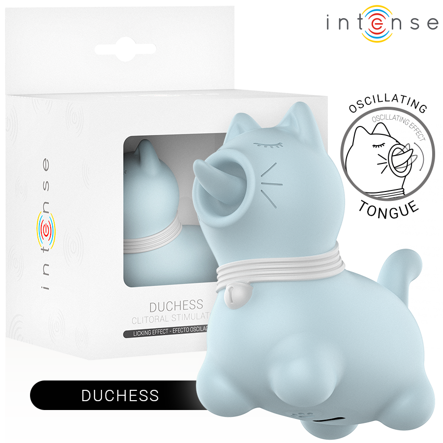 INTENSE - STIMULATEUR DUCHESSE AVEC LANGUE ROTATIVE 360º BLEU - Sensualia