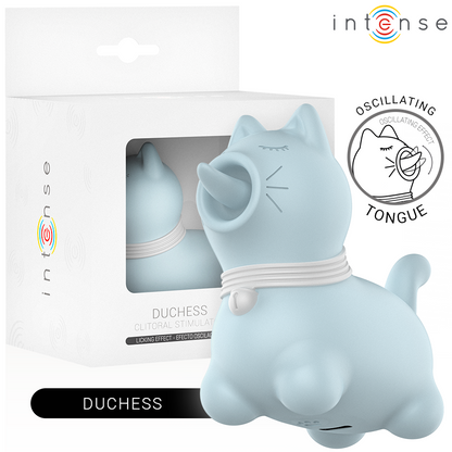 INTENSE - STIMULATEUR DUCHESSE AVEC LANGUE ROTATIVE 360º BLEU - Sensualia