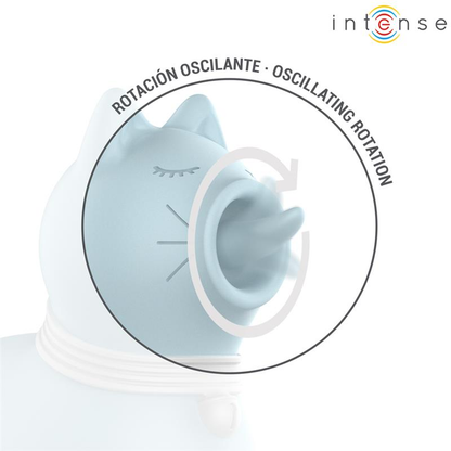 INTENSE - STIMULATEUR DUCHESSE AVEC LANGUE ROTATIVE 360º BLEU - Sensualia