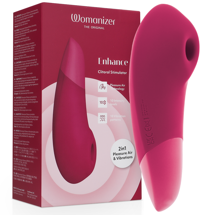WOMANIZER - STIMULATEUR CLITORIAL AMÉLIORANT ROSE VIBRANT - Sensualia