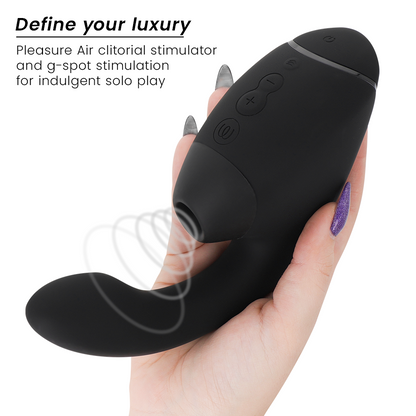 WOMANIZER - DUO NEXT STIMULATEUR CLITORIAL ET DE POINT G DOUBLE NOIR - Sensualia