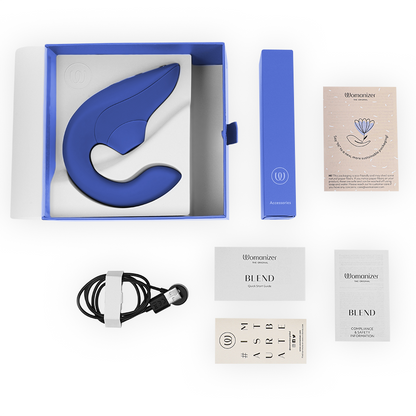 WOMANIZER - VIBRATEUR STIMULATEUR BLEU VIBRANT BLEU - Sensualia