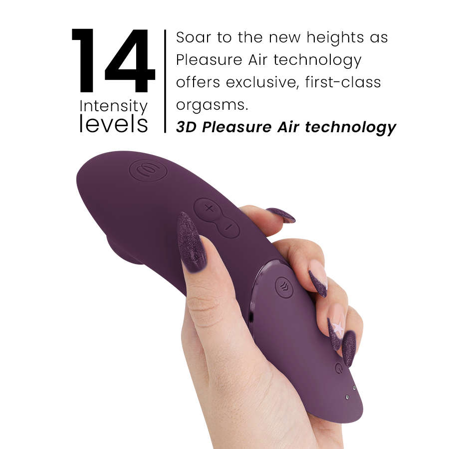 WOMANIZER - STIMULATEUR CLITORIAL SUIVANT VIOLET FONCÉ - Sensualia