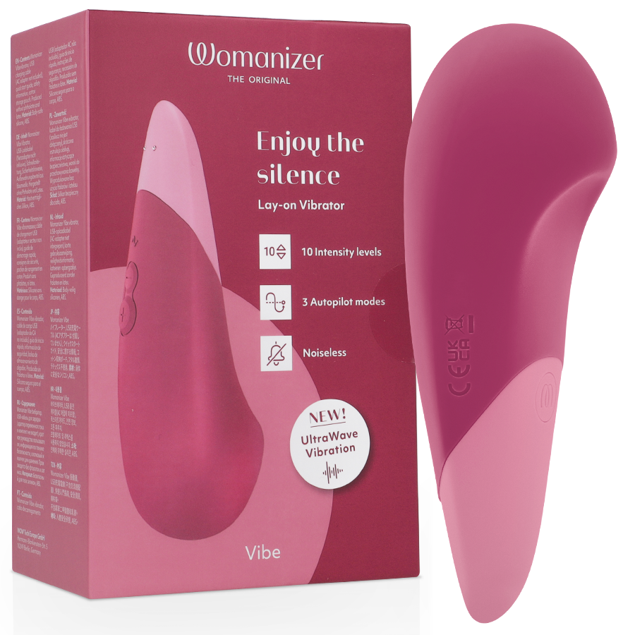 WOMANIZER - VIBRATEUR SILENCIEUX VIBE LAY-ON ROSE FOYER - Sensualia