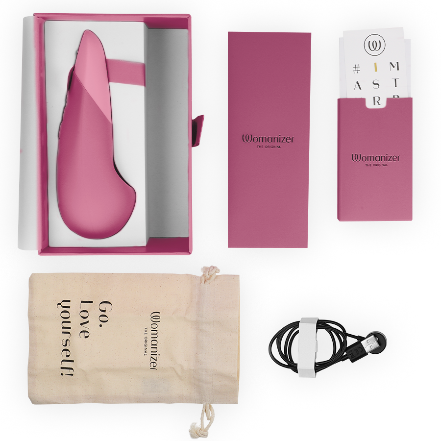 WOMANIZER - VIBRATEUR SILENCIEUX VIBE LAY-ON ROSE FOYER - Sensualia