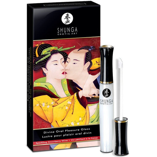 SHUNGA - GLOSS À LÈVRES DIVINE FRAISE & CAVA - Sensualia
