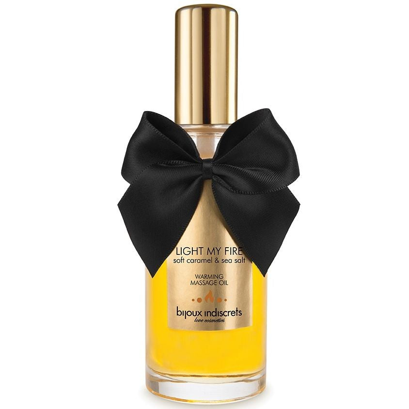 BIJOUX - HUILE DE MASSAGE EFFET CHALEUR ARÔME CARAMEL BIJOUX LOVE COSMETIQUES