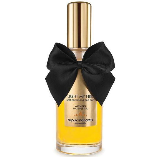 BIJOUX - HUILE DE MASSAGE EFFET CHALEUR ARÔME CARAMEL BIJOUX LOVE COSMETIQUES