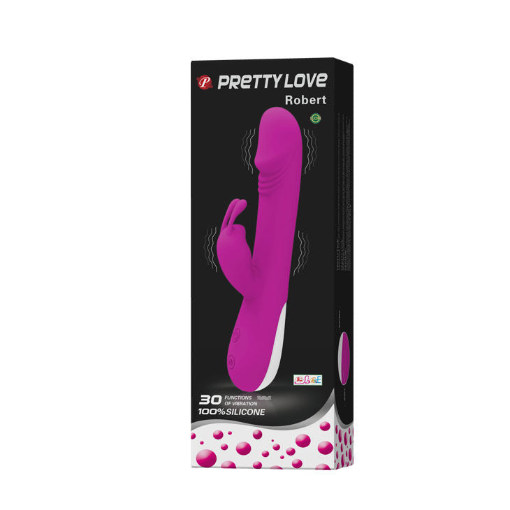 PRETTY LOVE - FLIRTATION VIBRATEUR ROBERT AVEC STIMULATEUR DE CLITORIS - Sensualia