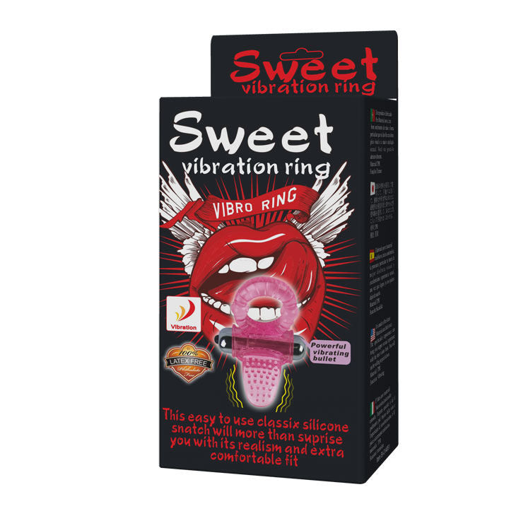 BAILE - ANNEAU PÉNIS VIBRATEUR ROSE SWEET ABS 10 RYTHMES - Sensualia