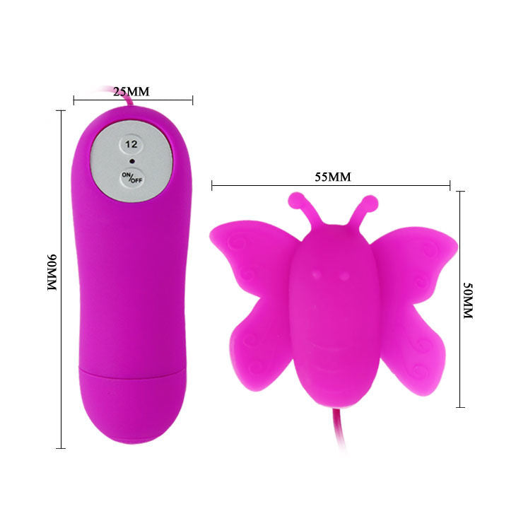 BAILE - LOVE EGGS STIMULATEUR DE CLITORIS PAPILLON 12 VITESSES TÉLÉCOMMANDE LILAS - Sensualia