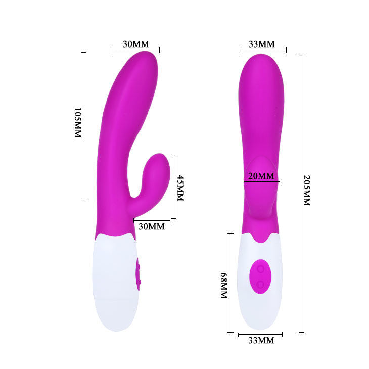 PRETTY LOVE - FLIRTATION VIBRATEUR ALVIS AVEC STIMULATEUR DE CLITORIS - Sensualia