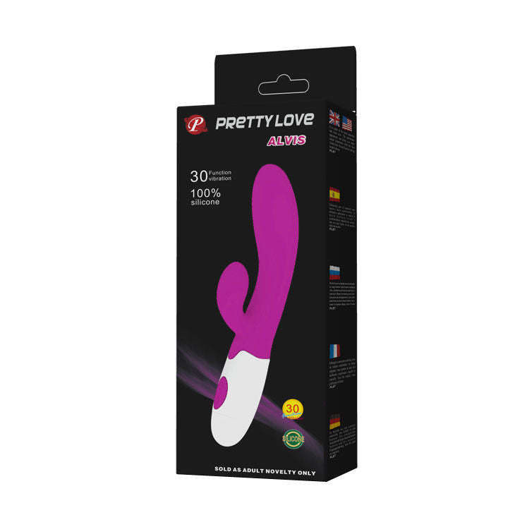 PRETTY LOVE - FLIRTATION VIBRATEUR ALVIS AVEC STIMULATEUR DE CLITORIS - Sensualia