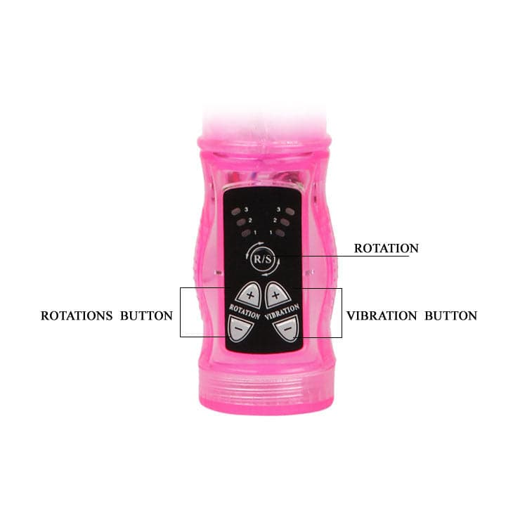 BAILE - MINI ROTATEUR LAPIN ROSE AVEC SUPERSTIMULATEUR - Sensualia