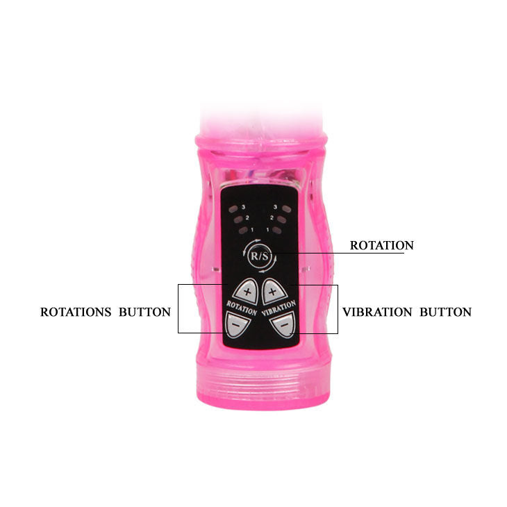 BAILE - MINI ROTATEUR LAPIN ROSE AVEC SUPERSTIMULATEUR - Sensualia
