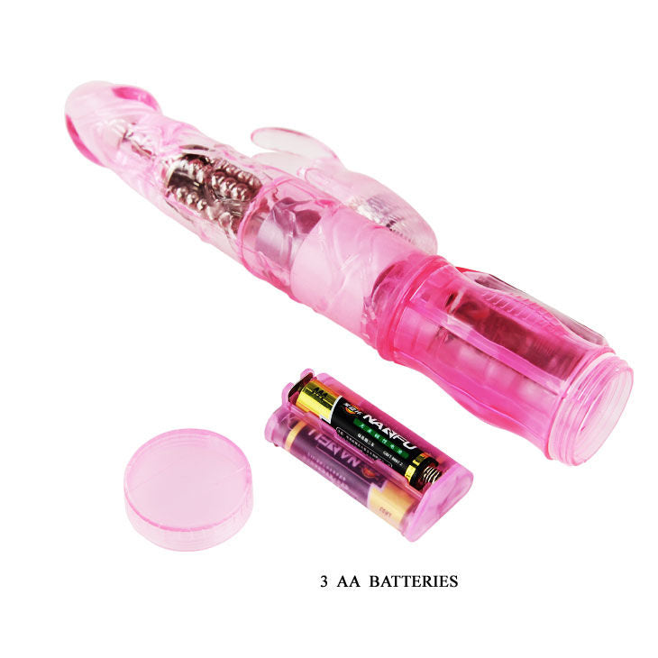 BAILE - MINI ROTATEUR LAPIN ROSE AVEC SUPERSTIMULATEUR - Sensualia