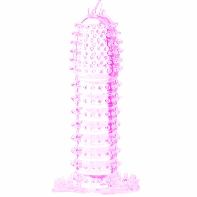BAILE - GAINE PÉNIENNE  POINTS STIMULANTS ROSE 14 CM - Sensualia