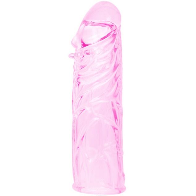 BAILE - HOUSSE DE PÉNIS EN SILICONE STIMULANTE ROSE 13 CM - Sensualia