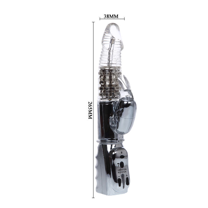 BAILE - ROTATEUR TRANSPARENT MISSILE AMOUR 26.5 CM - Sensualia