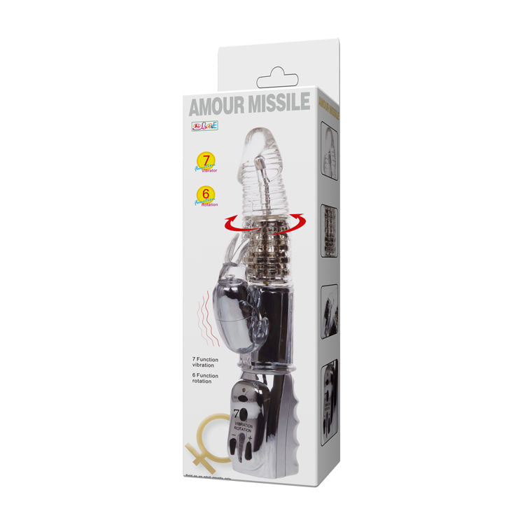 BAILE - ROTATEUR TRANSPARENT MISSILE AMOUR 26.5 CM - Sensualia