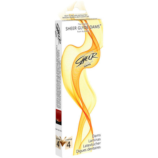 SHEER GLYDE - DAMS LAMINAS LATEX SEXE ORAL VANILLE - Sensualia